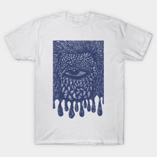 Devil's Eye or an Evil Eye Scary Looking Hand Drawn Pen and Ink Illustration T-Shirt